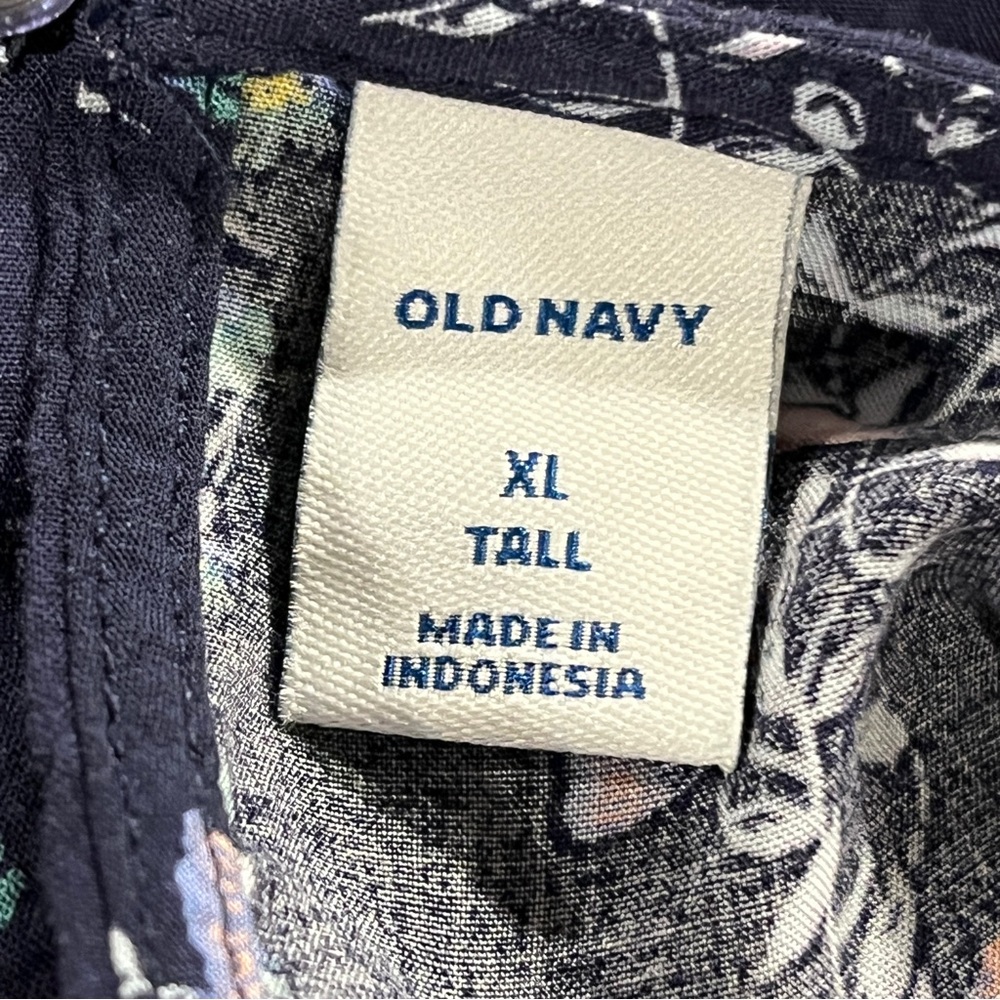 Old Navy Floral Stripe Cap-Sleeve Shift Dress size extra large - Picture 7 of 11